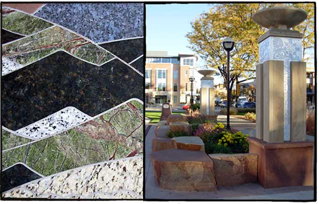 Sister Cities Plaza; Designed by and built with Christian Muller & Leap Year, inc.