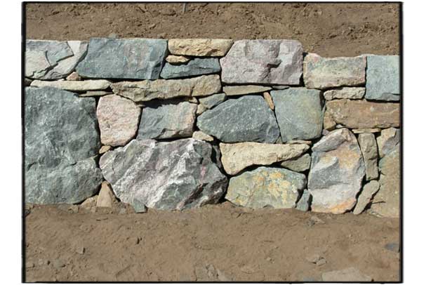 Drystack Granite Wall